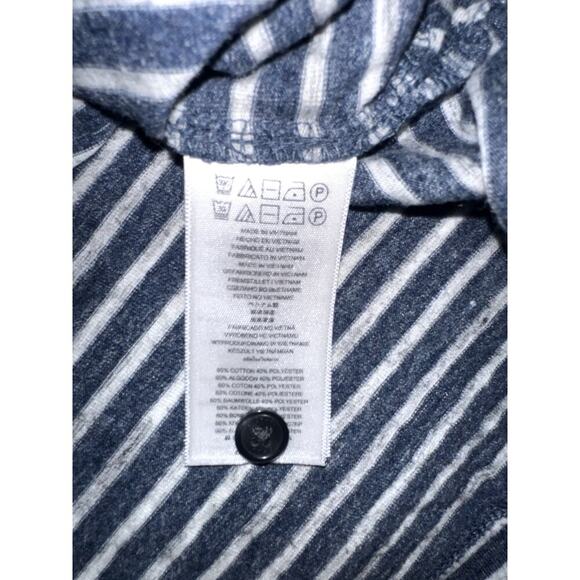 MICHAEL KORS Men's Polo Shirt Size XXL Blue Striped Short Sleeve - Picture 6 of 8